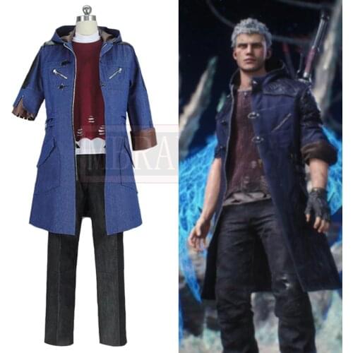 DMC 5 Nero Uniforms Cosplay Costume Christmas Halloween Custom Made Any Size