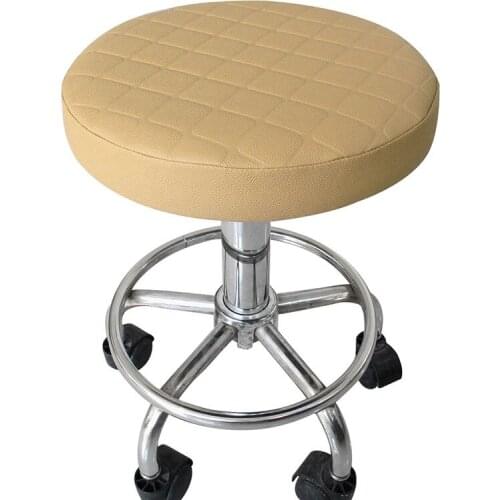 Elasticated Stool Cover Bar Chair Cover Round Bar Stool Cover Stool Seat Slipcover Chair Covering Tabouret de Bar Slipcover
