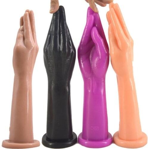 FAAK realistic Hand dildo with suction cup Long anal sex toys dildo Prostate Massage Big Anus Dilator for women Adult Erotic Toy