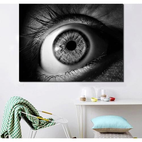 Eye Pupil Black White Minimalist Wall Art Canvas Poster And Print Canvas Painting Oil Decorative Picture Living Room Home Decor
