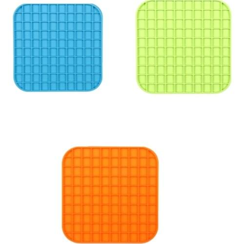 Mat for Pet Dog Feeding Food Bowl Silicone Feeding Lick Pad Dog Treat Dispensing Mat Dogs Cats Slow Food Bowls