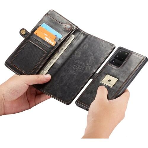 Leather Case For Samsung Galaxy S20 Ultra S10E Note 10 S10 S9 S8 Plus Magnet Purse Flip Case For Samsung S 20 10 9 8 Note10 Plus