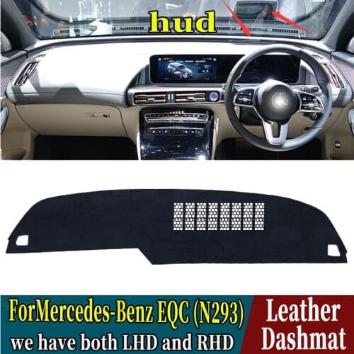 For Leather Dashmat Dashboard Covers Pad Dash Mat Carpet Car-Styling Accessories Custom For Mercedes-Benz EQC (N293) EQC400