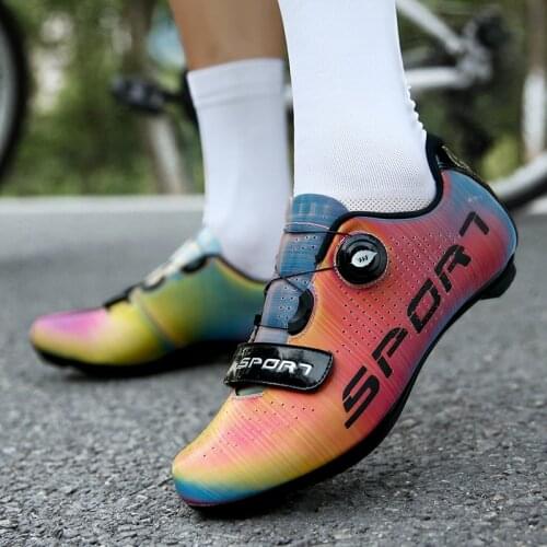 MTB Cycling Shoes Men Self-locking Racing Road Bike Shoes Outdoor Zapatillas Ciclismo Professional Mountain Bicycle Sneakers