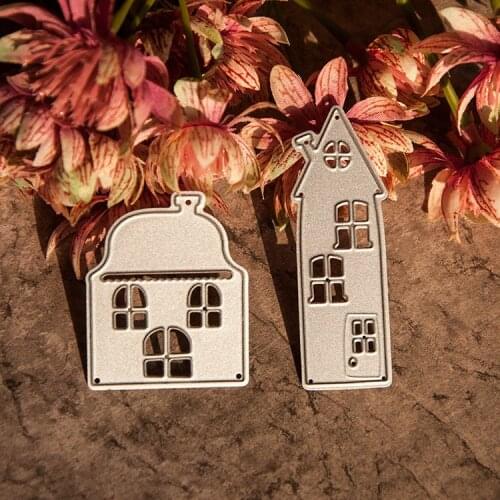 2020 House Building Metal Cutting Dies DIY Scrapbooking Paper Photo Album Crafts Knife Mould Cards Embossing Mold Stencils Decor