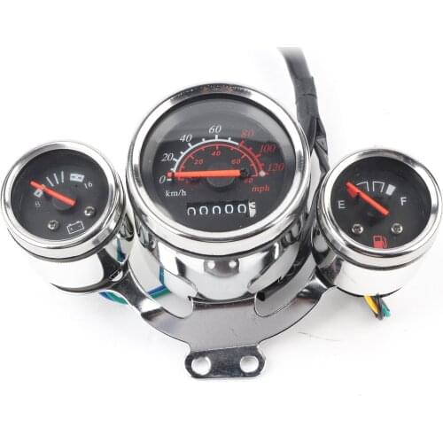 Motorcycle Instrument Digital Tachometer Speedometer Odometer Meter Gauge Kit Motorcycle Voltmeter Fuel Gauge Accessories