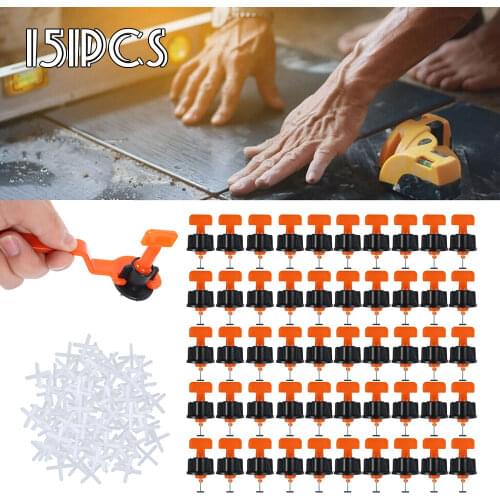 151Pcs Level Wedges Tile Spacers Set for Flooring Wall Tile Spacer Carrelage Tile Leveling System Locator Construction Tools