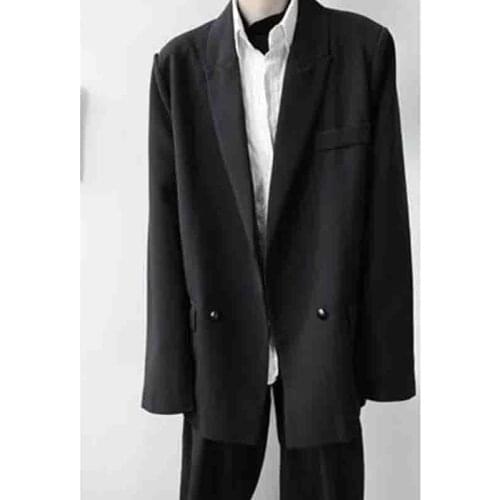 New Spring and Autumn Edition Korea edition a double-breasted suit hairdresser youth loose show thin Yuppie suit jacket tide
