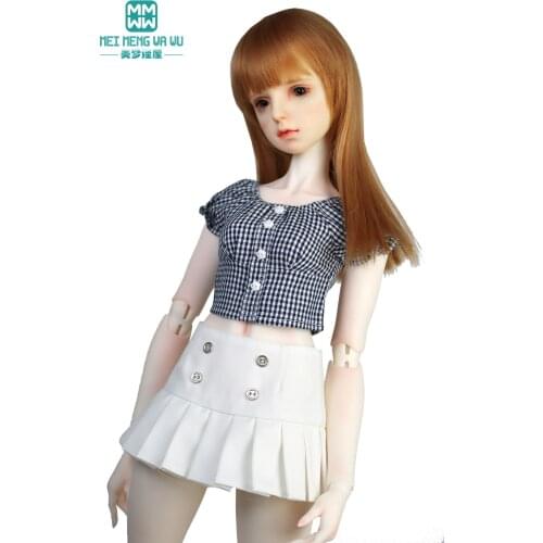 BJD Doll clothes for 58-60CM 1/3 SD Dolls toys Ball Jointed Doll accessories Fashion Plaid shirt