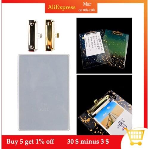 DIY File Folder Resin Molds Portfolio Drawing Board Silicone Resin Casting Mold