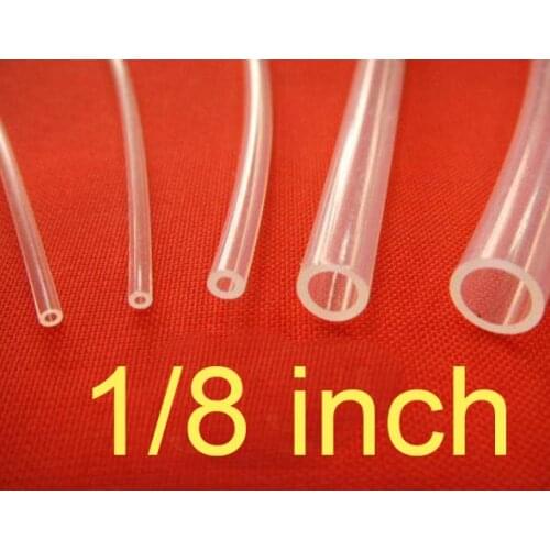 1.6mm ID 3.2mm OD 1/8'' Transparent PTFE polytefTubing Tube Pipe hose,1.6x3.2mm 1/8 inch Diameter PFA FEP F46 F4