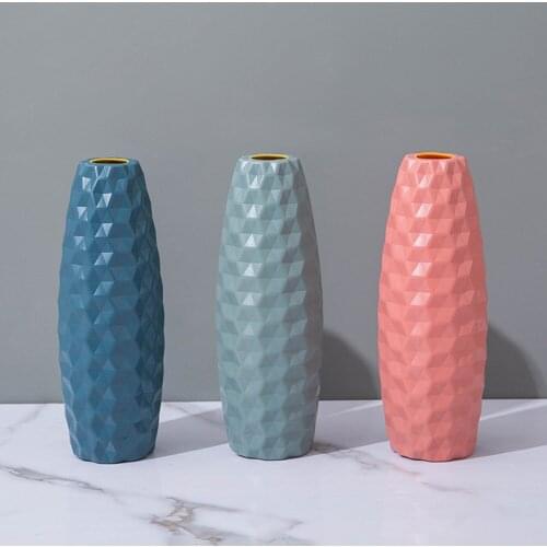 Modern Flower Vase Home Flower Arrangement Living Room Origami Plastic Nordic Style Home Decoration Ornament Home Decor Hot Sale