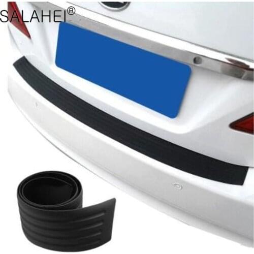 Universal Car trunk protection strip Car Rear Bumper Trim Anti-Kicked Scratch Protection Sticker Strip Rubber strip