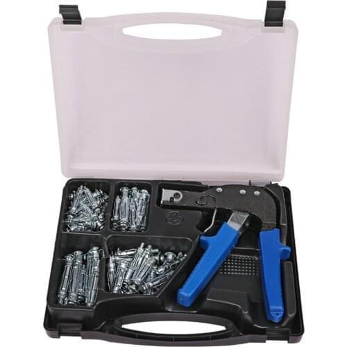 Wood Screws Easy To Use Fixed Hollow Pull Rivet Gun 72 Pcs For Drywall Fixing And Wall Anchor M4 M6 M8 M10 Metal Tightening Tool