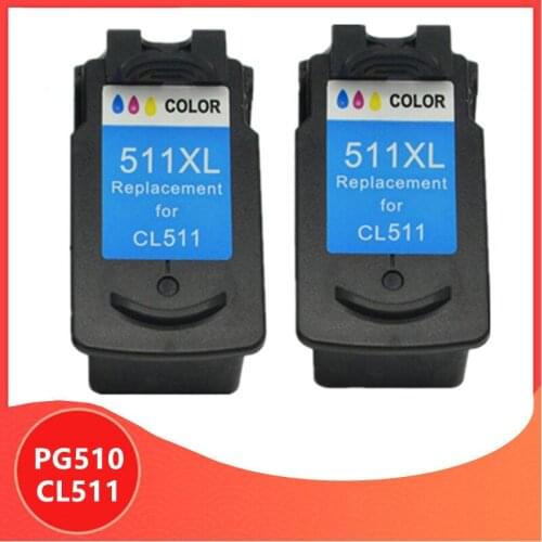 2 Color PG510 CL511 Ink Cartridge Replacement for Canon PG 510 pg-510 CL 511 for MP240 MP250 MP260 MP280 MP480 MP490 IP2700MP499