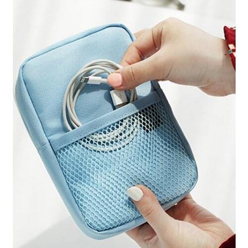 1PC Portable Digital Bag Data Lines Power Bank Package Multi-function Travel Mens Pouch Case Accessories Supplies Product