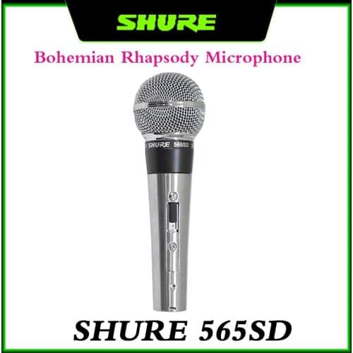 Microphone 100% Genuine SHURE 565SD Classic Moving Coil Wired Microphone Stage Bohemian Rhapsody Mic