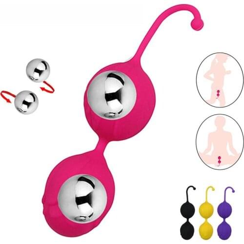 100% Silicone Kegel Balls Smart Love For Vaginal Tight Exercise Machine Vibrators, Ben Wa Balls Of Sex Toys For Women Vagina