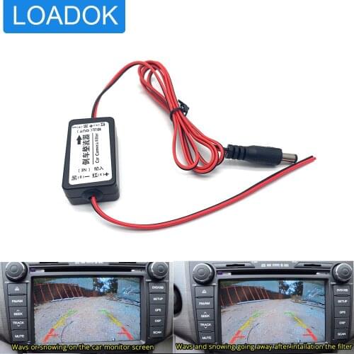 12V 3.5mm DC Socket Stabilized DC Power Relay Capacitor Filter Connector Rectifier for Aud Car Rear View Backup Parking Camera