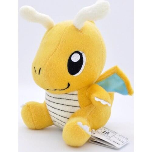 16 cm Pokemon Anime Dragonite Plush Doll Doll Toy Model Childrens Birthday Gift