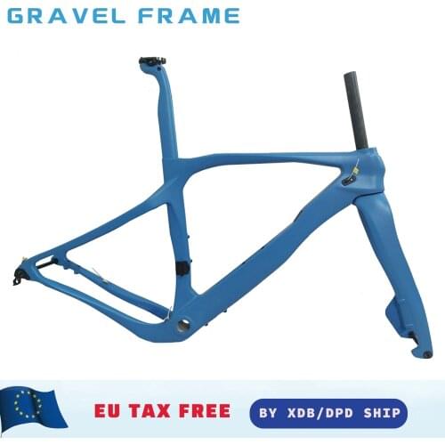 2022 T1000 New Carbon Gravel Frame Bike Disc Racing Bicicleta Disk Grevil Bicycle Frameset Cyclocross With Color