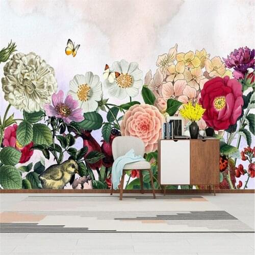 3d Hd Custom Rose Photo Wall Floral Wall Mural Hand Painted Bedroom Walls Wallpapers for Boys and Girls Living Room Restaurant