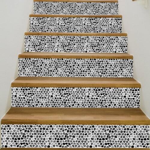 6pcs/set Colorful Arabian Tile Stickers For Cooridor Self Adhesive PVC Staircase Wallpaper DIY Home Decor Stairs Mural Art Mural