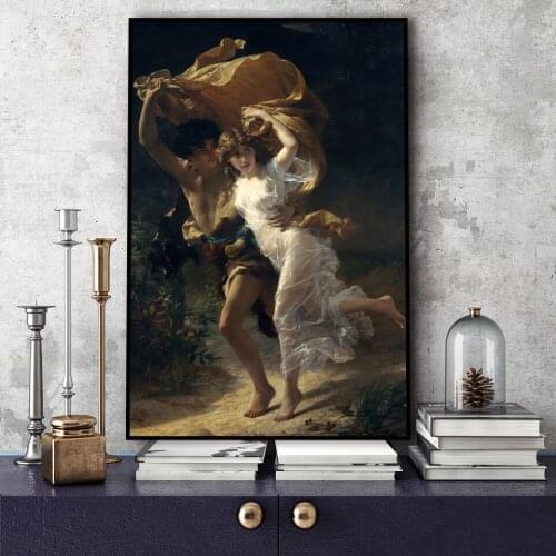 Abstract Classical Lovers Sexy Nude Human Body Artwork Wall Art Canvas Oil Painting HD Print Posters Bedside Home Decor Pictures