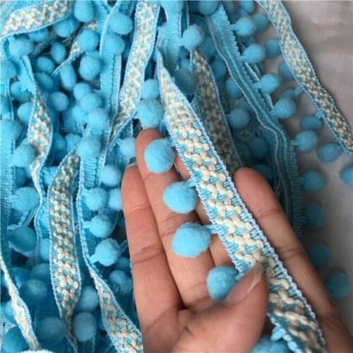 Sewing Accessories Pompom Lace Trim Pom Pom Bobble Braid Tassel Ball Fringe Ribbon Lace Fabric DIY Material Crafts