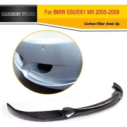 Car Styling Auto Car Carbon Fiber Front Lip Splitter For BMW E60 M5 Bumper 2006-2010