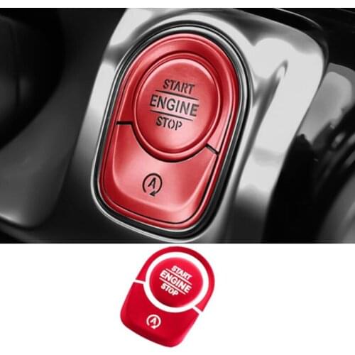 Car Styling for Mercedes Benz A Class W177 GLE W167 GLB Interior Auto Start Stop Engine Push Switch Buttons Cover Stickers Trim