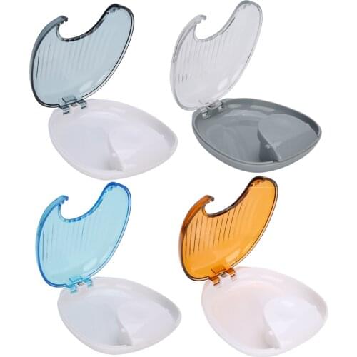 Orthodontic Retainer Case Portable Adult Waterproof Mouthpiece Denture Box Container Oral Care Fake False Tooth Storage Tools