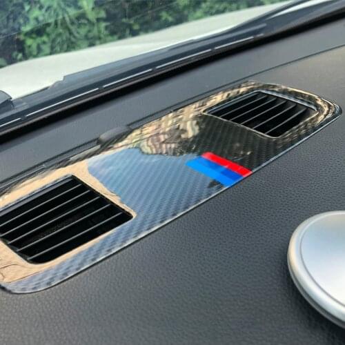 For BMW 2005-2012 3 Series Dedicated E90 Interior Carbon Fiber Refitted 318I320I325I Instrument Large Air Outlet Panel