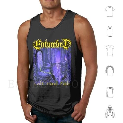 Entombed-Left Hand Path Tank Tops Vest Cotton Death Metal Sweden Hell