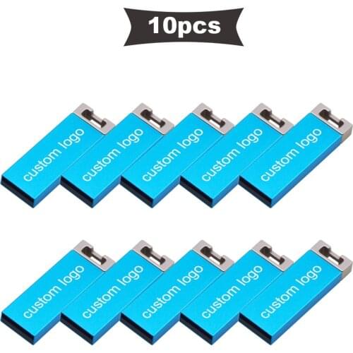 10pcs/lot Logo Free Pendrive Personalizado Logo Usb Flash Drive Gadget Pen Drive 64gb 4gb 32gb 16gb 8gb Business Memoria Usb
