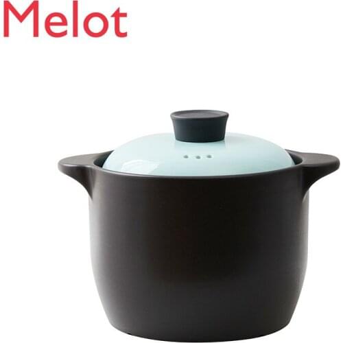 Casserole/Stewpot Open Fire Gas Stove Ceramic Pot Soup Household High Temperature Resistant Large and Small Capacity