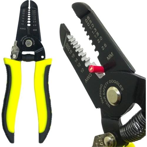 Wire Stripper Cutting Pliers Non-slip Scissor Handle Multi-functional Suit For 0.6-2.6mm2 Ferrule Hand Tools