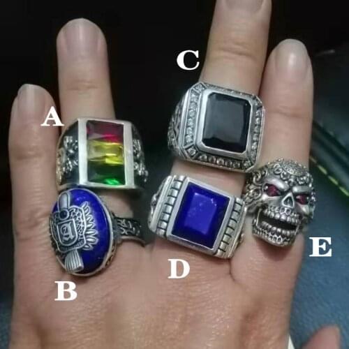 2020 New Year promotion authentic Thai handmade boutique silver rings for men and women fashion 925 sterling silver mens rings