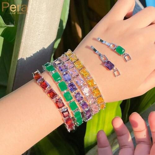 Pera CZ Chain Bracelets