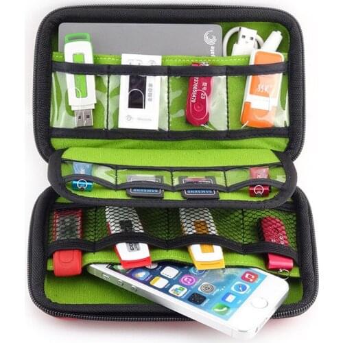 PSP Game Machine Package EVA Mobile Hard Disk Power Pack U Disk U Shield Data Line Digital Accessories Storage Bag