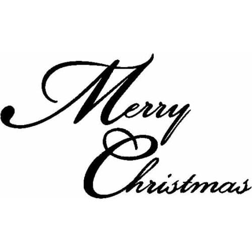 Merry Christmas Pattern Decals High Quality Car Stickers Decoration Personality PVC Waterproof Decals Black/white Accessories