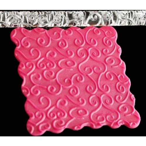 Texture Embossing Acrylic Fondant Cake Decorating Pastry Tools Cup Cake Top Decoration Rolling Pin Color Transparent Gift