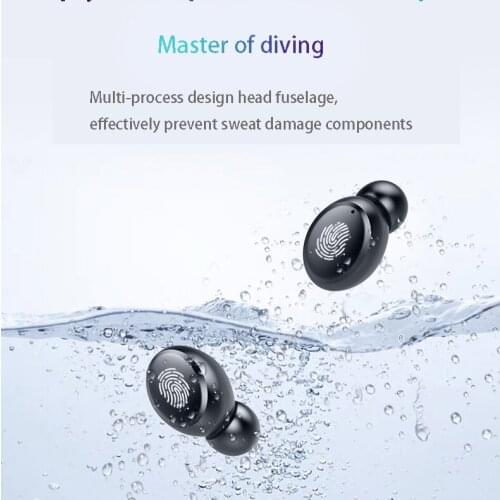 4000mAh TWS Bluetooth 5.0 Earphones with Charging Box Wireless Earphone HD Stereo Sports Waterproof Earphone with Microphone