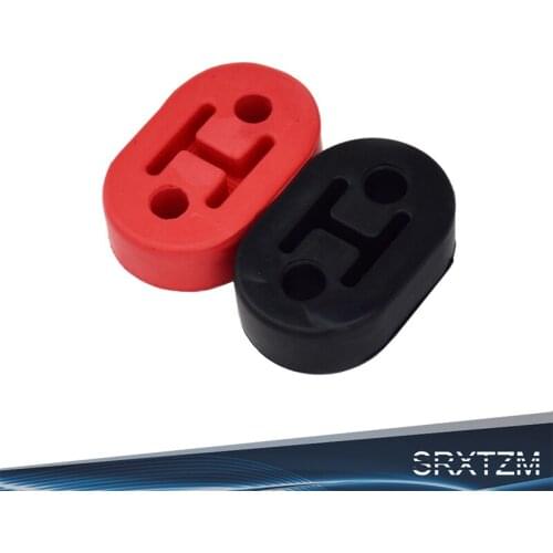 SRXTZM 1pcs Energy Universal 2 Holes Car Rubber Exhaust Tail Pipe Mount Brackets Hanger Insulator Bracket Rubber Mount