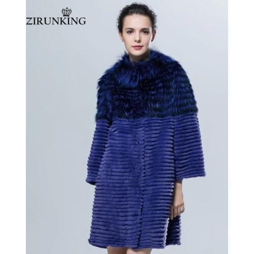 ZIRUNKING Fashionable Fur Coats