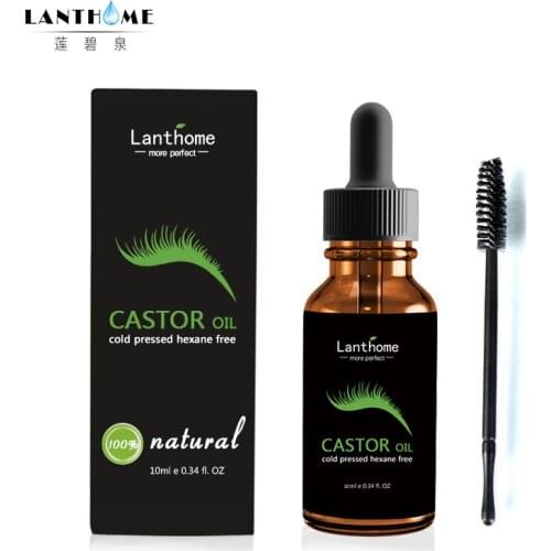 10ml Castor Oil Hair Growth Serum for Eyelash Growth Lifting Eyelashes Thick Eyebrow Growth Enhancer Eye Lashes Essence Mascara