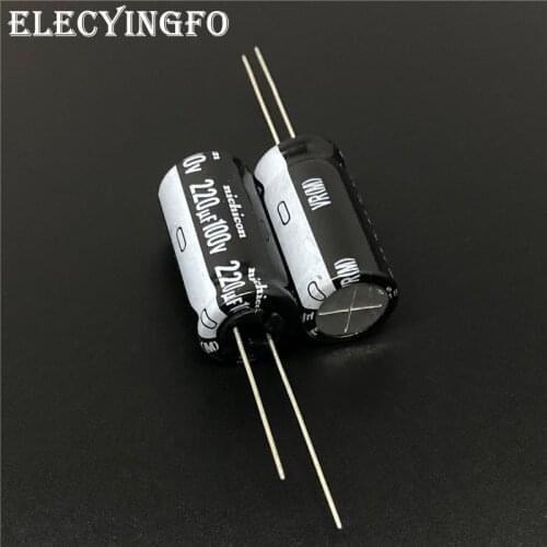 10pcs/100pcs 220uF 100V NICHICON VR Series 12.5x25mm 100V220uF Aluminum Electrolytic Capacitor