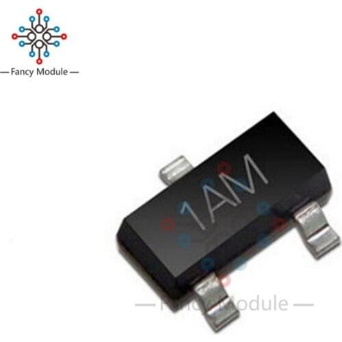 100PCS MMBT3904 SOT-23 2N3904 SMD 40V 200mA NPN Transistor SOT-23-3