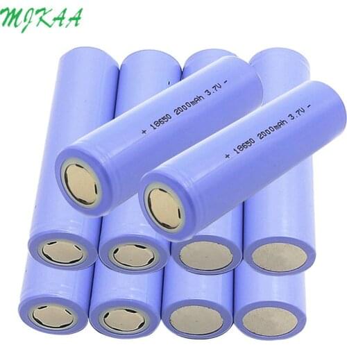 18650 2000mAh 3.7v Li-ion Purple Lithium Rechargeable Battery for Flashlight