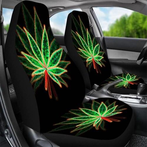2Set Car Seat Cover 3D Print Car Front Seat Cover Flower and Colorful Butterflies Seat Cover